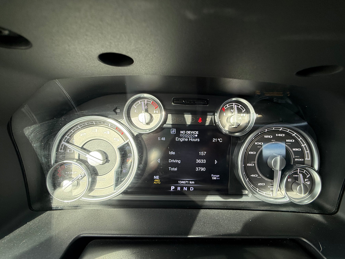 2016 RAM 1500 Limited 4WD Crew Cab 140.5"